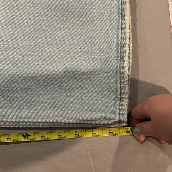 Abercrombie light wash low rise baggy jeans, size 28 (6R) - Picture 9 of 9